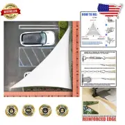 Ultimate Outdoor Protection: 12' x 14' Right Triangle Sun Shade Sail in White