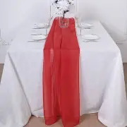Red 72" Premium Chiffon Table Top Runner Party Wedding Linen Event Decorations
