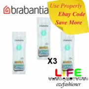 Brabantia PerfectFit Bags Comppstable Bin Liners 6L 10pk X 3 Rolls 06477 IS
