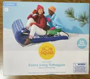 SUN SQUAD Inflatable Extra Long Toboggan 2 Person Snow Sled Up to 440 lbs. NIB