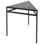 NEW Cafe Lighting Hugo Black Marble Side Table Black