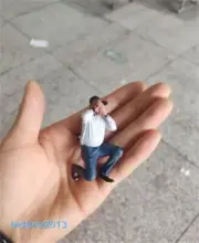 1/18 Take Photo Man 4inch Resin Figurines Figure Model For Cars Vehicles Display