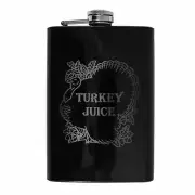 8oz Turkey Juice Black Flask
