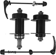 DECOMELODY 1Set Quick Release Mountain Durable Front Rear Bicycle Wheel Hubs for Enhanced Performance Easy Installation Precision for Cycling Enthusiasts