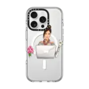 iPhone 16 Pro Clear Case MagSafe Compatible The Daily Hustle (Transparent)