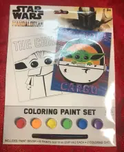 Star Wars Mandalorian Baby Yoda Paint Posters Arts & Craft Kit W/ Paint & Brush