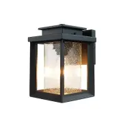 MONKFISH Modern Simple Outdoor Wall Light with Bubble Glass Lamp Shade, Great...