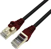 QualGear QG-CAT7O-200FT-BLK CAT 7 S/FTP High Speed Internet and Ethernet Cable for Outdoors - Weatherproof, 26 AWG, 10 Gbps, 600MHz, Gold Plated Contacts, RJ45, 99.99% OFC Copper, Black - 200ft