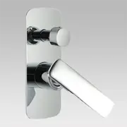 Bathroom Chrome Shower/Bath Wall Mixer with Diverter Solid Brass