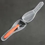 Shaver Case Transparent Dustproof - Compact Travel Razor Holder & Organizer