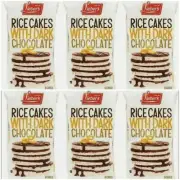 Lieber's Rice Cakes Dark Chocolate Coated, 3.1 oz. 6- PACK. FREE SHIPPING!!!