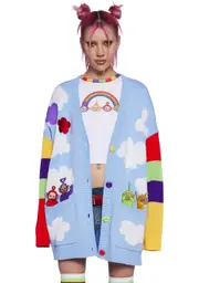 [Dolls Kill x Teletubbies] Happy Weather Oversized Cardigan