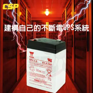 YUASA NP4.5-6 (20顆/箱)鉛酸電池6V4.5Ah~電動玩具車電池 兒童電動車電池 電子秤電池 緊急照明燈
