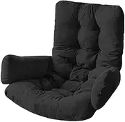 CAMBOS Egg Chair Cushion, Hanging Basket Chair Cushions, Thicken Swing Hanging Chair Cushion, Patio Hammock Chair Pads Replacement for Patio Garden Outdoor Indoor(Color:Black)