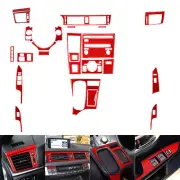 26Pcs Red Carbon Fiber Kits Full Interior Trim Set For Lexus CT CT200h 2011-17 (for: Lexus)