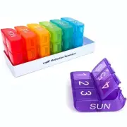 e-Pill 6 Times a Day x 7 Day Weekly Pill Organizer, Vitamin, and Medicine Box...