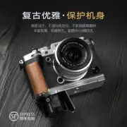 Camera Wooden handle + aluminum base for fujifilm xt5 Light weight Fine grinding