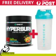 Onest Hyperburn Thermogenic Fat burner metabolism Sour Gummy Worms 30srv Shaker
