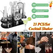 New Pro Cocktail Shaker Set Drink Maker Mixer Bar Tool Bartender Kit 23PCS US