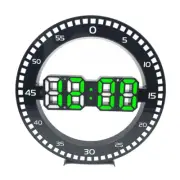 Living Room Wall Clock 3D LED Portable Wall Clock Electronic Clock Portable4650