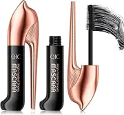 Mascara Waterproof Black, Mascara Long Eyelashes, Volume and Intensity, False Eyelash Effect for Eye Makeup, Waterproof, Long-Lasting, 6 ml