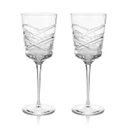 Waterford Aran Mastercraft White Wine Glasses, Set of 2