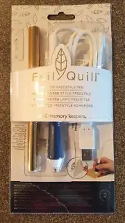 We R Memory Keepers Foil Quill Freestyle Pen-Fine Tip, Blue