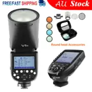 Godox V1-N 2.4G TTL HSS Camera Flash + XPRO-N Trigger + Round Head Accessories