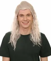 Men's Long Length Straight Cosplay Witcher Wig HM-1257