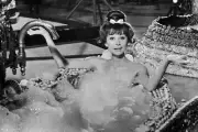Audrey Hepburn Taking Bath in Movie Photo Print Poster