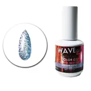 WAVE - UV LED Gel Nails Polish Glitter Titanium 22 Aquamarine