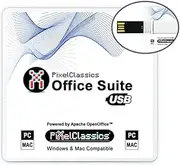 Office Suite 2025 Compatible with Microsoft Office 2024 365 2021 2019 2016 2013 Powered by Apache OpenOffice on USB with Lifetime License for Windows 11, 10 8.1 8 7 Vista XP 32 64-Bit PC and Mac OS