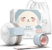 Oli-Melo Baby Noise Cancelling Headphones: Hearing Protection, Sleep Improvement, Airplane – Adjustable Non-Slip Headbands – Protects Ears Up to 34 dB – Infants, Children up to 36 Months – CE, Sky and