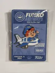 Funko Airways C2E2 Chicago Con Expo Freddy Funko Airplane Pin Limited 500 PCS