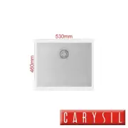 Enigma 100S Granite Kitchen Sink - 530mm Single Bowl - Top/Under Mount - White