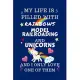 My Life Is Filled With Rainbows Model Railroading And Unicorns And I Only Love One Of Them: Perfect Gag Gift For A Lover Of Model Railroading - Blank