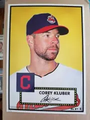 2015 Topps Limited Gold Edition 10x14 Cory Kluber 1952 Tribute Wall Art 1/1