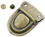 (Bronze) - Fujiyuan 10 pcs 30mm x 40mm Closure Catch Tuck Lock for Leather Bag Case Clasp Purse Backpack Bronze