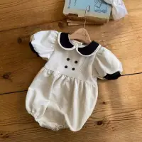 在飛比找樂天市場購物網優惠-嬰兒衣服2024夏季新款韓版童裝女童夏裝寶寶連體衣