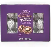 Trader Joe's 12-Piece Crunchy Milk Chocolate HAZELNUT PRALINES Whole Nut BB 4/25