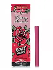 6 Blazy Susan Rose Pre Rolls Wrap 3 Pouch of 2 each Made with Real Rose