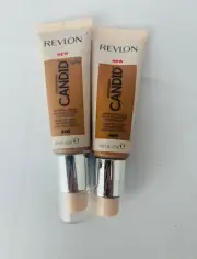 Lot of 2 Revlon Candid Natural Finish Anti-Pollution Foundation 440 22ml Caramel
