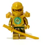 <樂高人偶小舖>正版LEGO C142 炫風忍者系列 黃金忍者（已絕版） 含頭盔 武器 單隻價格