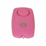 Pink Mini Personal Safety Alarm with Keychain, LED flashlight, and Belt Clip