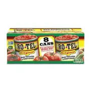 RO*TEL Original Canned Diced Tomatoes and Green Chilies, 10 Ounce (8 Pack)