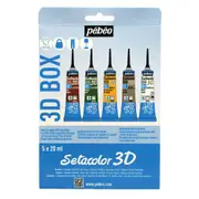 Pebeo Setacolor Fabric Clothing Paint 3D Effect Set Creative Art Painting