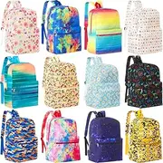 [Amylove] Backpack Bulk for Kids 17" Lightweight School Wholesale Backpacks Printed Book Bag in Bulk for Back to School Student