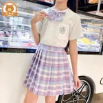 兒童JK服 JK套裝 女童JK制服洋氣網紅兒童娃娃領短袖套裝2023夏季新款12歲女孩兩件