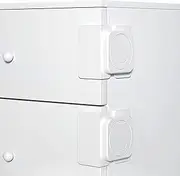 Baby Proofing Cabinet Lock Latch, Cabinet Locks with Strong Adhesive Tape for Child Safety for Cabinet Doors, Fridge, Drawers, Toilet Seat, Dishwasher, Cupboard, No Drilling, 4-Pack, White