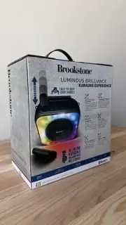 Karaoke Machine Portable Bluetooth Speaker with 2 Wireless Microphones for A...